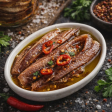 Spicy Anchovy Fillets in EVOO plate